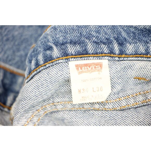90s Vintage Levi's Orange Tab Relaxed Rock Grunge Skate Festival Denim Jeans - Picture 5 of 6